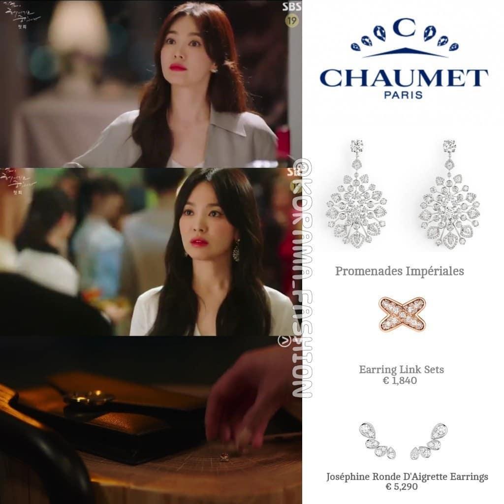 Bộ sưu tập trang sức thuộc thương hiệu Chaumet của Song Hye Kyo trong 2 tập đầu có 'tổng thiệt hại' khoảng 140 triệu đồng.