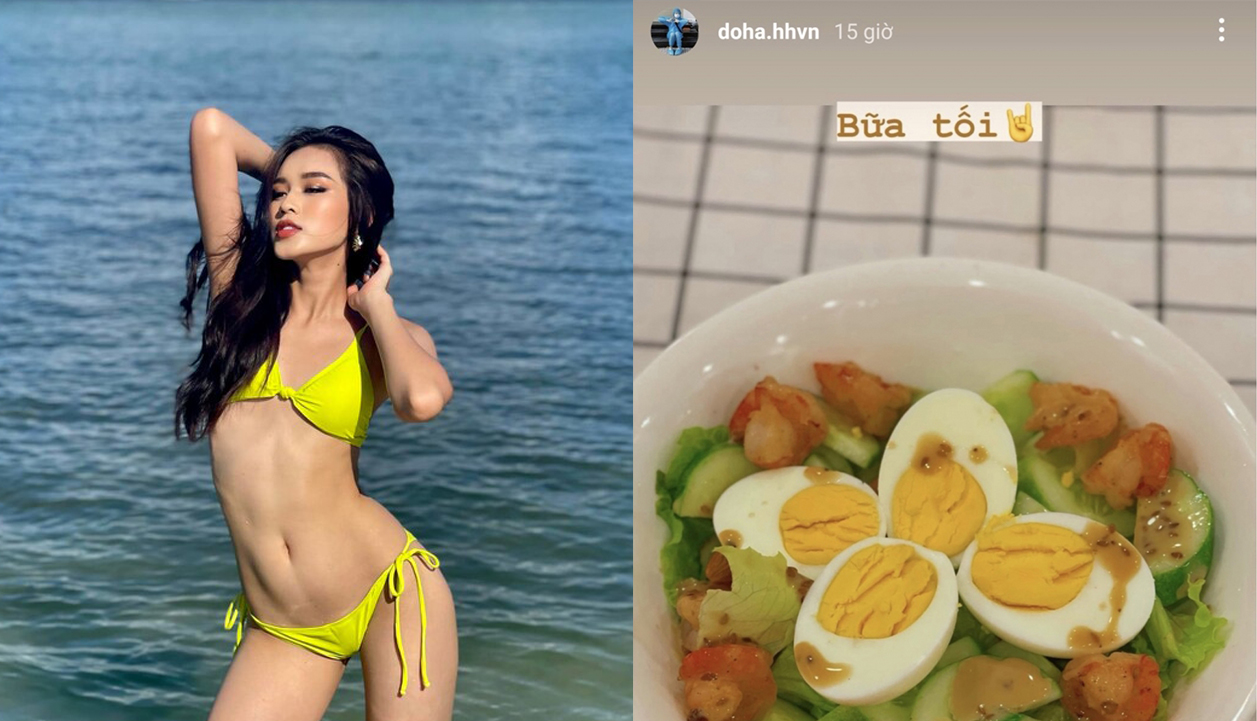 Bữa ăn giúp Đỗ Thị Hà tự tin khoe dáng với bikini siêu nhỏ trong cuộc thi Miss World 2021