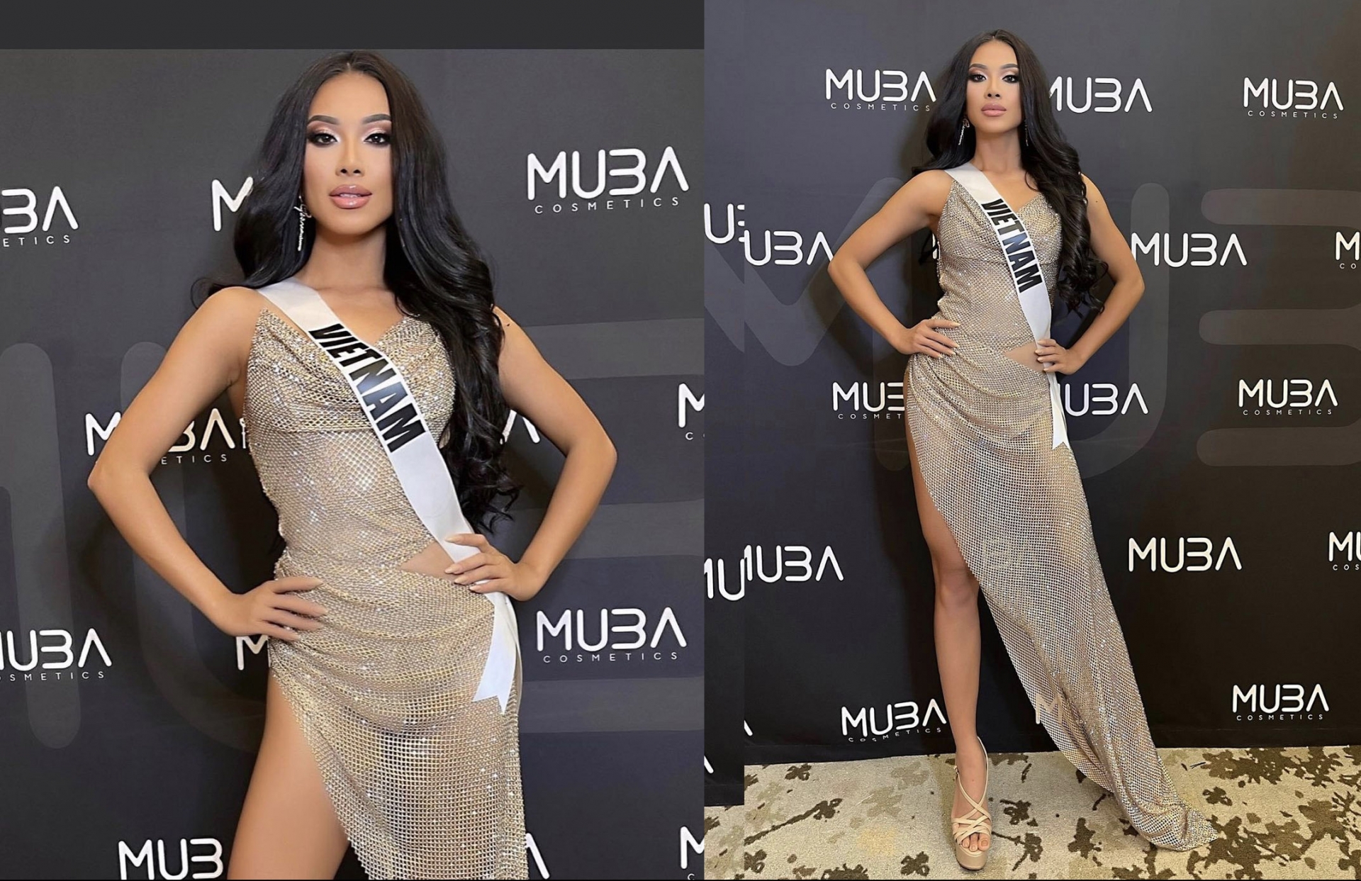 Kim Duyên quyến rũ, sang trọng với thiết kế váy sequin lấp lánh, khoe diện mạo mới toanh tại Miss Universe. 
