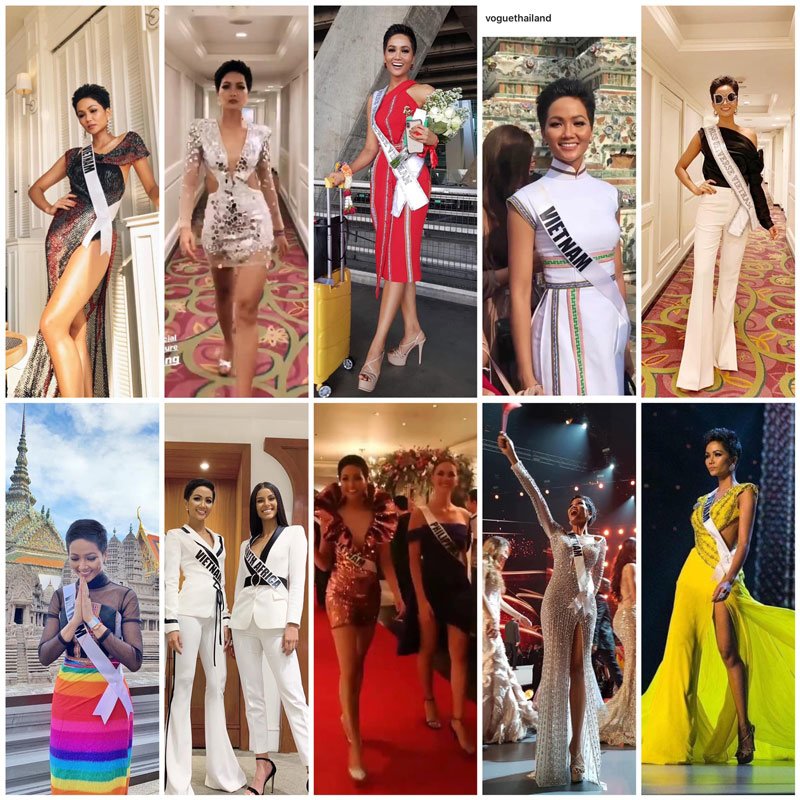 Một số outfit của H'Hen Niê tại cuộc thi Miss Universe do stylist Trần Đạt phối cũng không được đánh giá cao. 