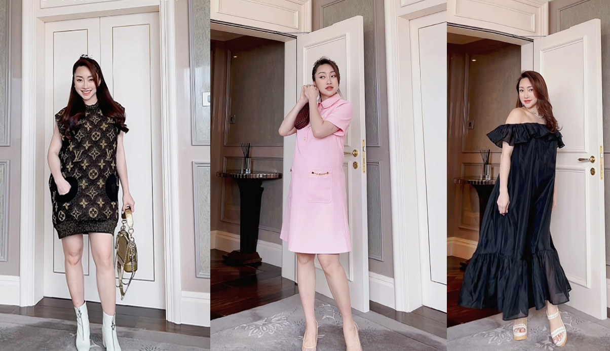 Vợ trẻ giàu có kém 16 tuổi của Chi Bảo không mặc váy bầu, khoe thời trang trẻ trung trước lâm bồn