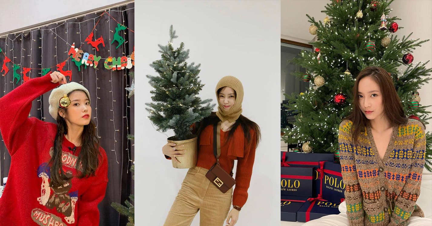 Ngắm mỹ nhân K-pop lên đồ Giáng Sinh cực yêu bên cây thông Noel