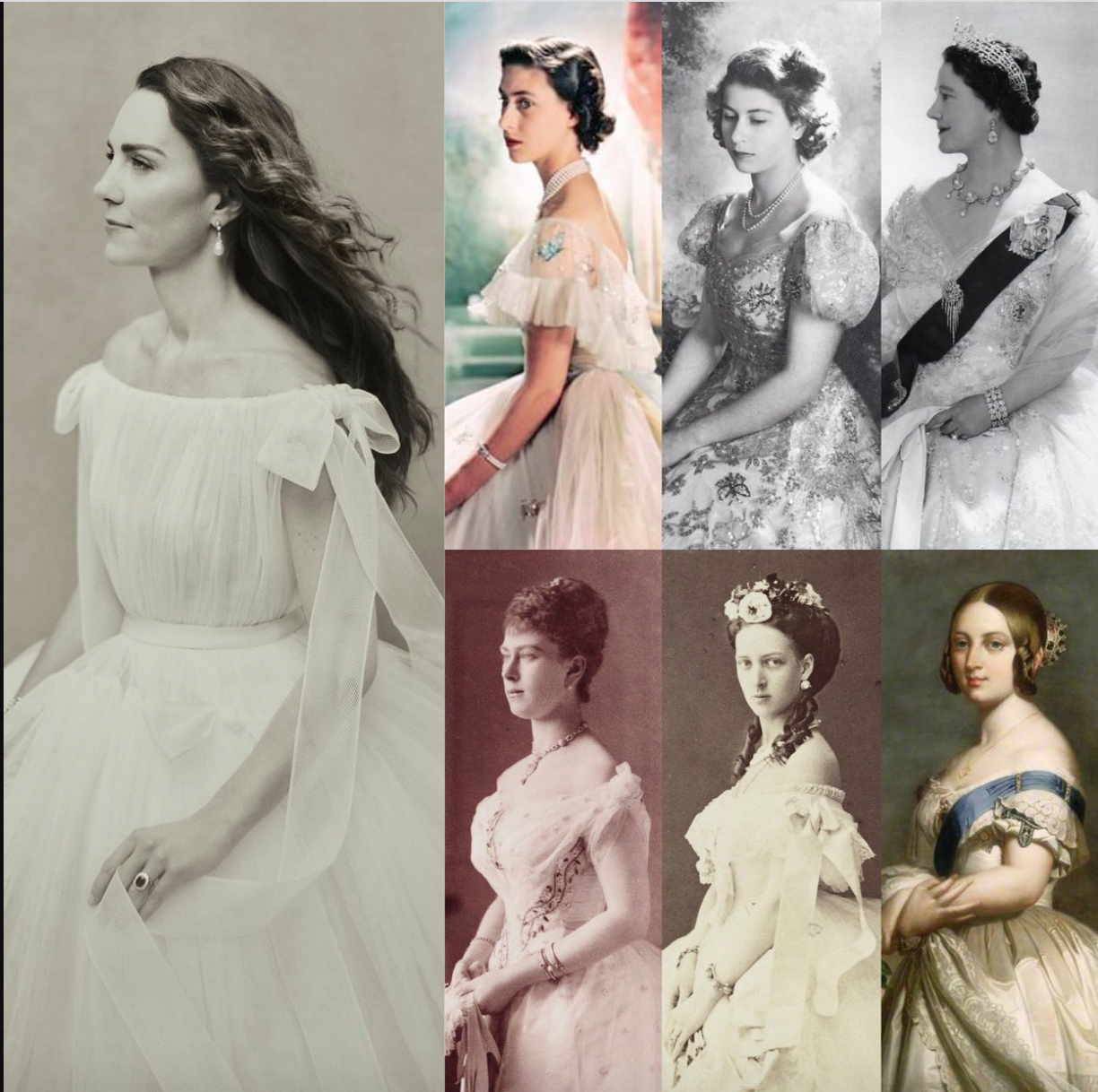 Nhiều 'thần dân' đã nhận ra, bộ ảnh nữ công tước xứ Cambridge lấy cảm hứng từ những bức ảnh của các công tước, vương tử ngày xưa. 
