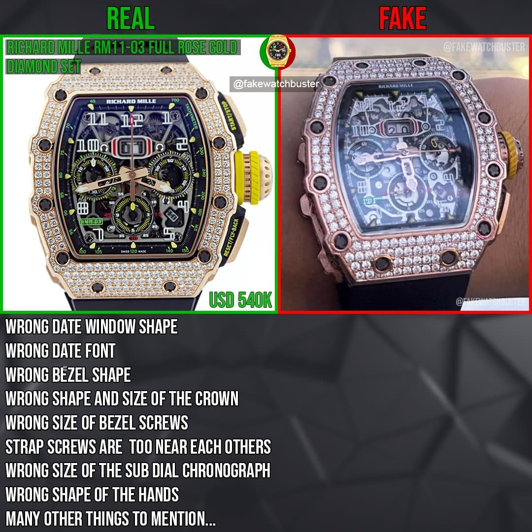 Đồng hồ Richard Mille được Vũ Khắc Tiệp là hàng 'fake'