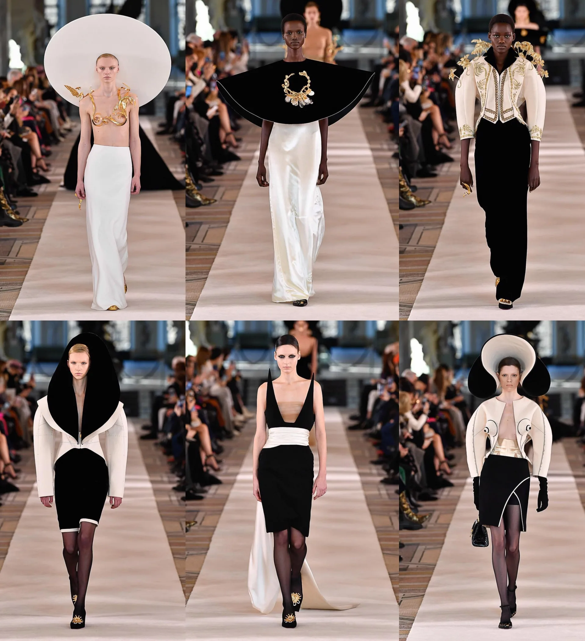 Schiaparelli thắp sáng Tuần lễ thời trang Haute Couture Paris bằng vàng và những thiết kế vô thực - Ảnh 2