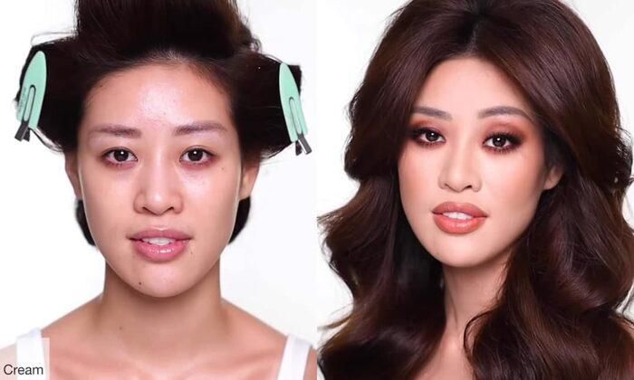 Thành quả sau khi make-up cho Khánh Vân từ tay nghề của make-up artist Hung Vanngo.