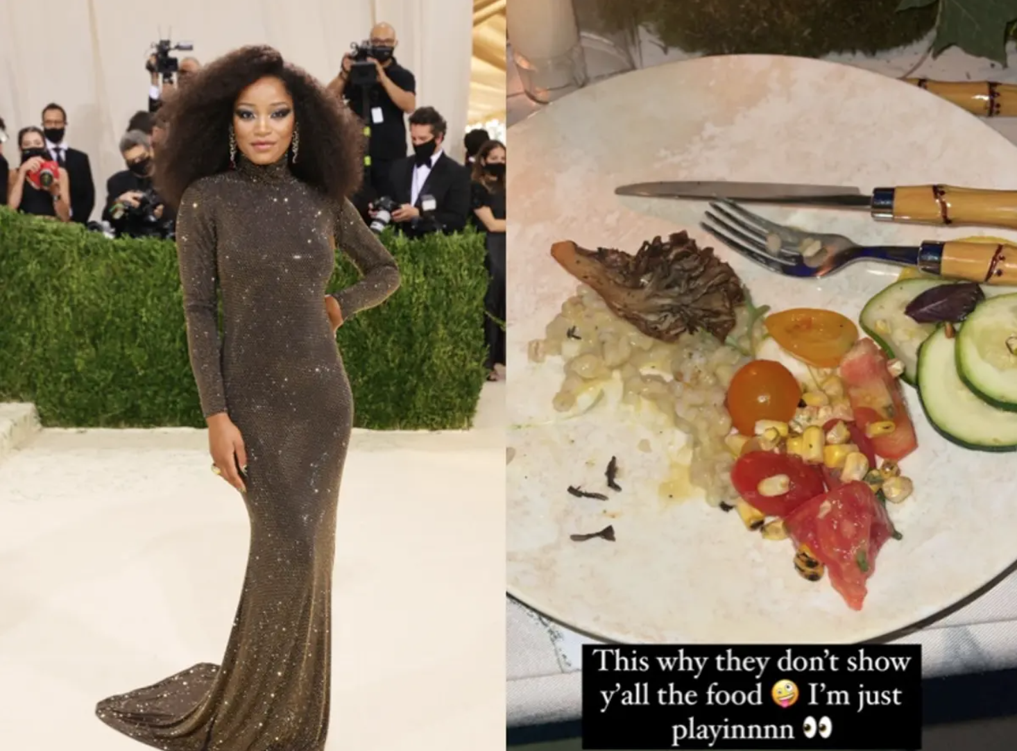 Nữ MC Keke Palmer từng hé lộ menu trị giá 30.000 USD trong Met Gala.