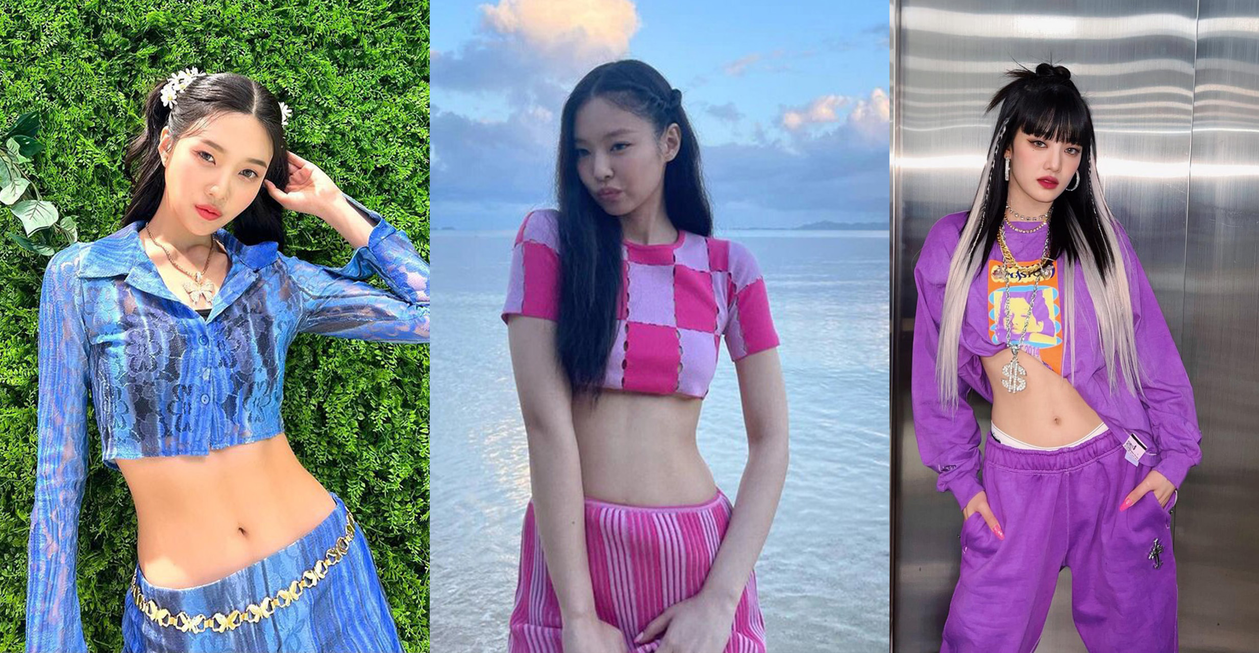 Idol K-pop mang mốt quần cạp trễ quay trở lại