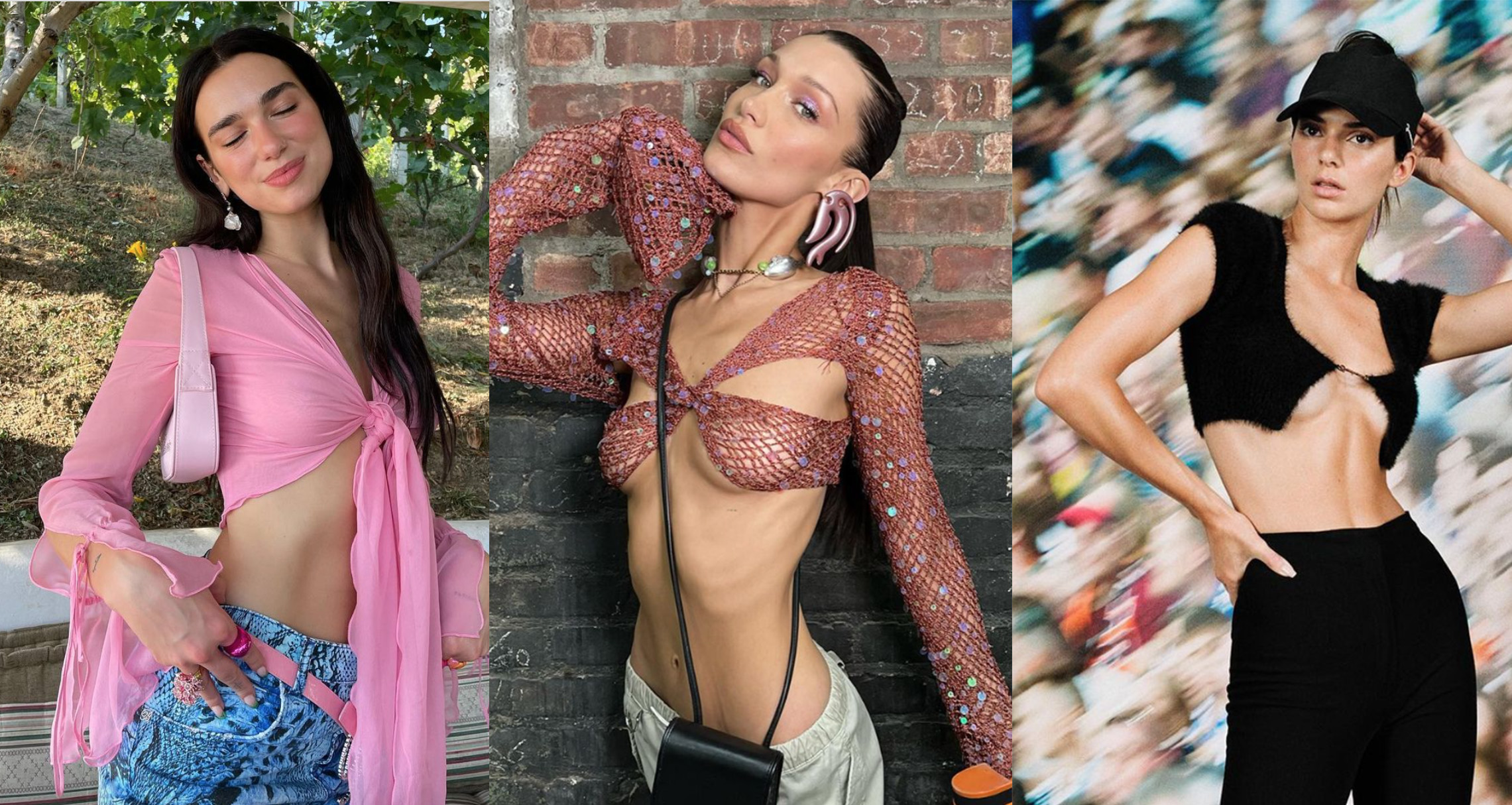 Croptop thắt nơ, croptop cắt xẻ, croptop khoe chân ngực: Đâu mới là chiếc croptop lên ngôi năm 2022?