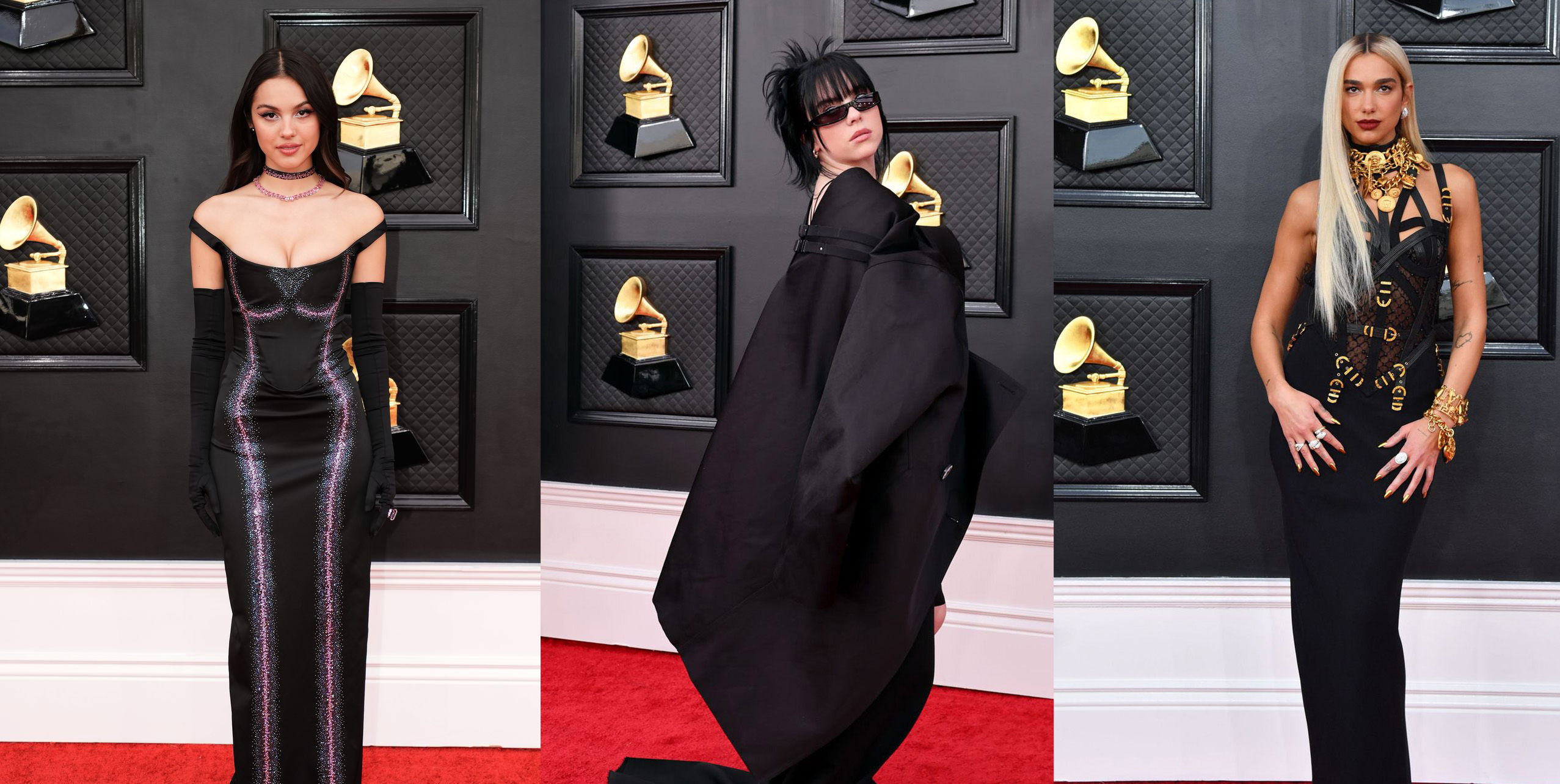 Dàn sao hội tụ thảm đỏ Grammy lần thứ 64: Olivia Rodrigo mặn mà tuổi 19, Billie Eilish siêu ngầu 