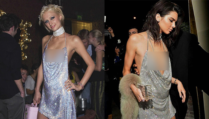 Kendall Jenner từng diện váy giống Paris Hilton nhưng chẳng bị ai tố đạo nhái