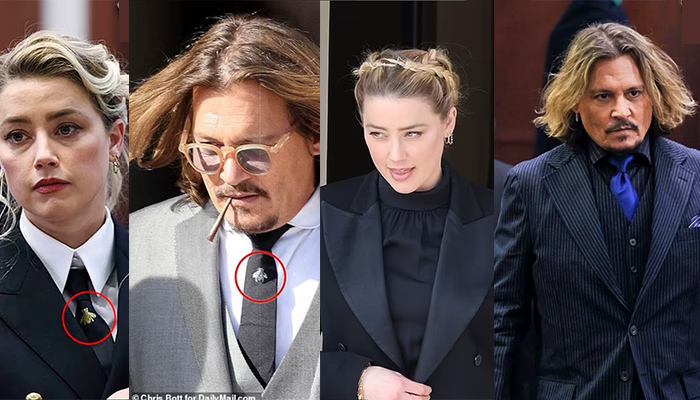 Mỉa mai làm sao, Johnny Deep cứ mặc gì thì ngày hôm sau Amber Heard sẽ "cosplay" gần như tương tự 