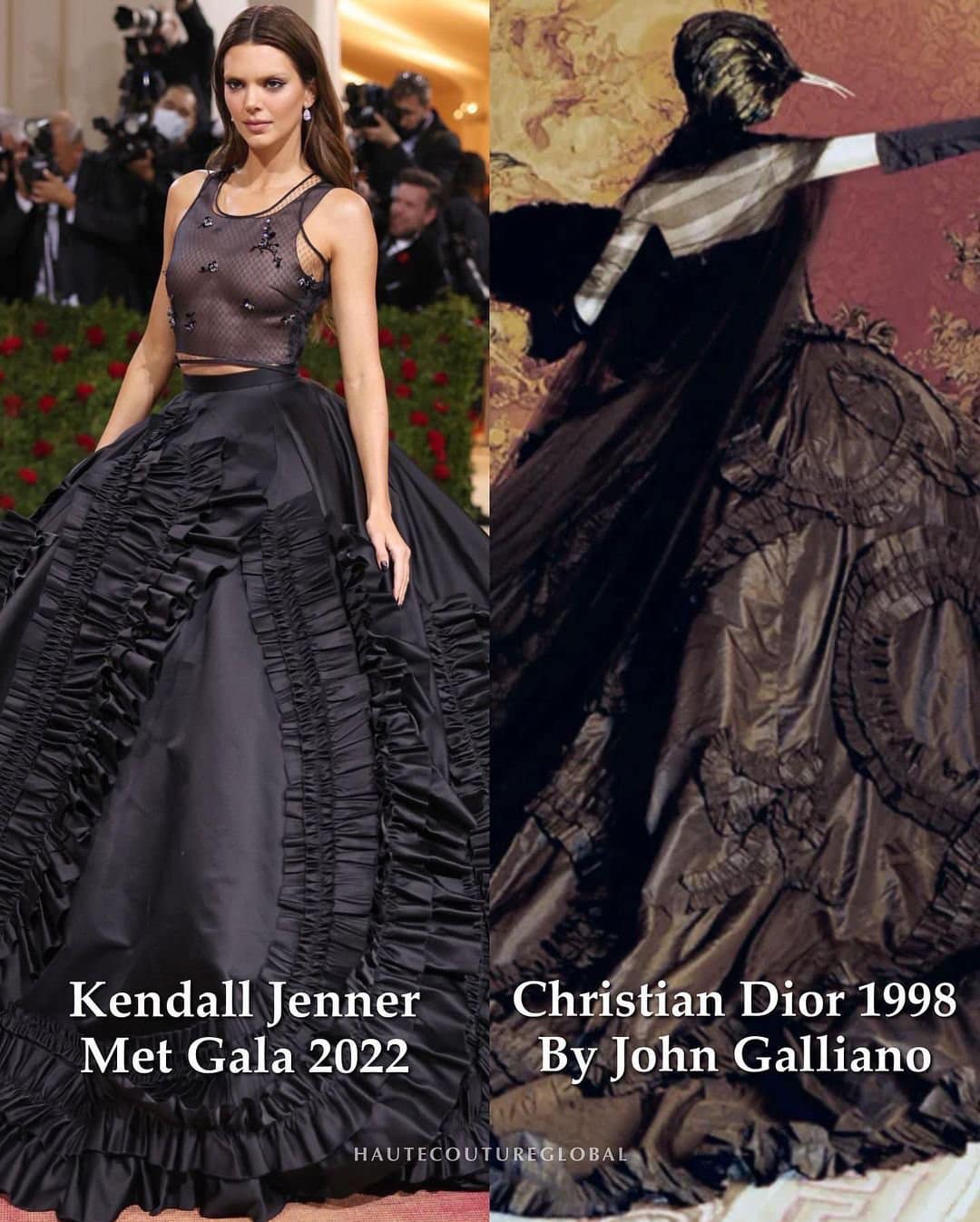 Từ những chi tiết bo chun đến phần vải tulle mềm mại được tinh giản thành chiếc áo tank top quyến rũ, không ai khác ngoài Kendall Jenner mới có thể lột tả được tinh thần nữ quyền từ bản thiết kế gốc.