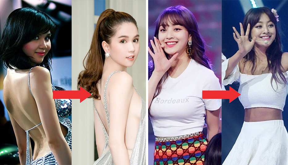 Đổi da - đổi vận: Vbiz và Kbiz đều có những mỹ nhân lột xác nhờ tắm trắng, nhuộm da nâu