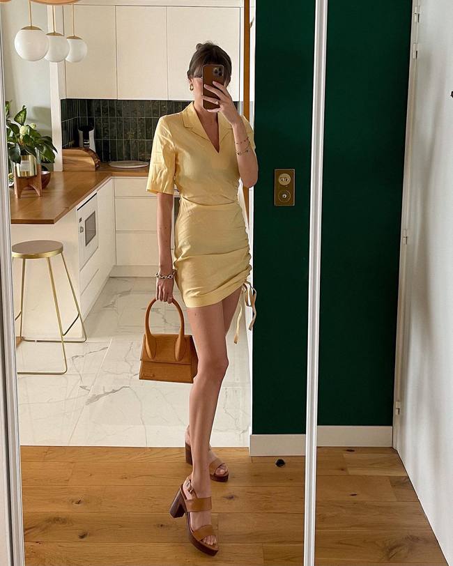 12 set váy diện cùng cao gót sandals cho mùa hè từ thời trang của gái Pháp - Ảnh 1