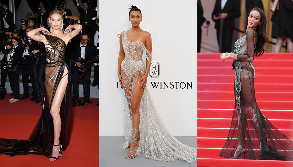 Váy "tai tiếng" của Ngọc Trinh không phải là thiết kế xuyên thấu duy nhất tại LHP Cannes
