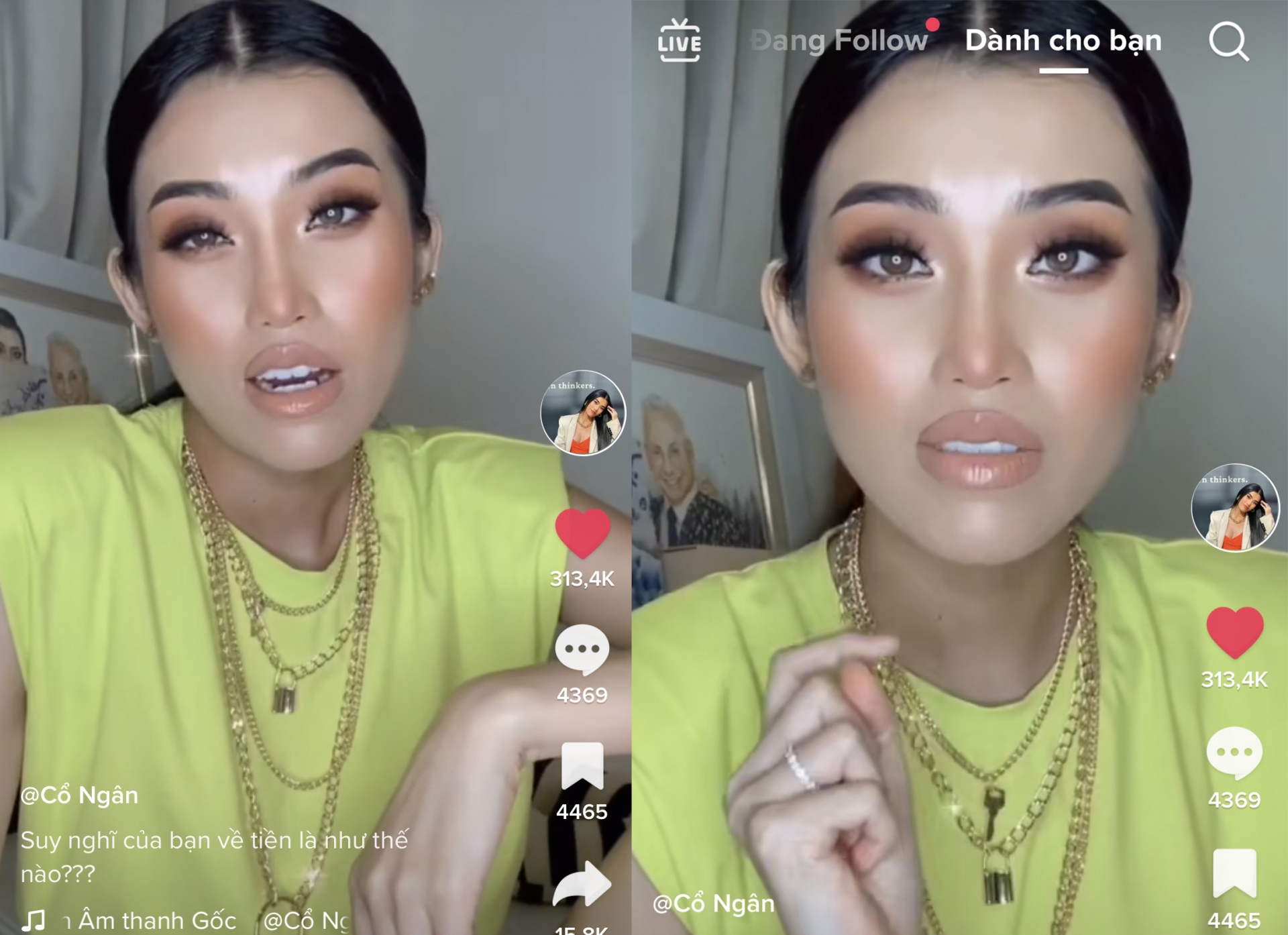 Tiktoker Cổ Kim Ngân: 