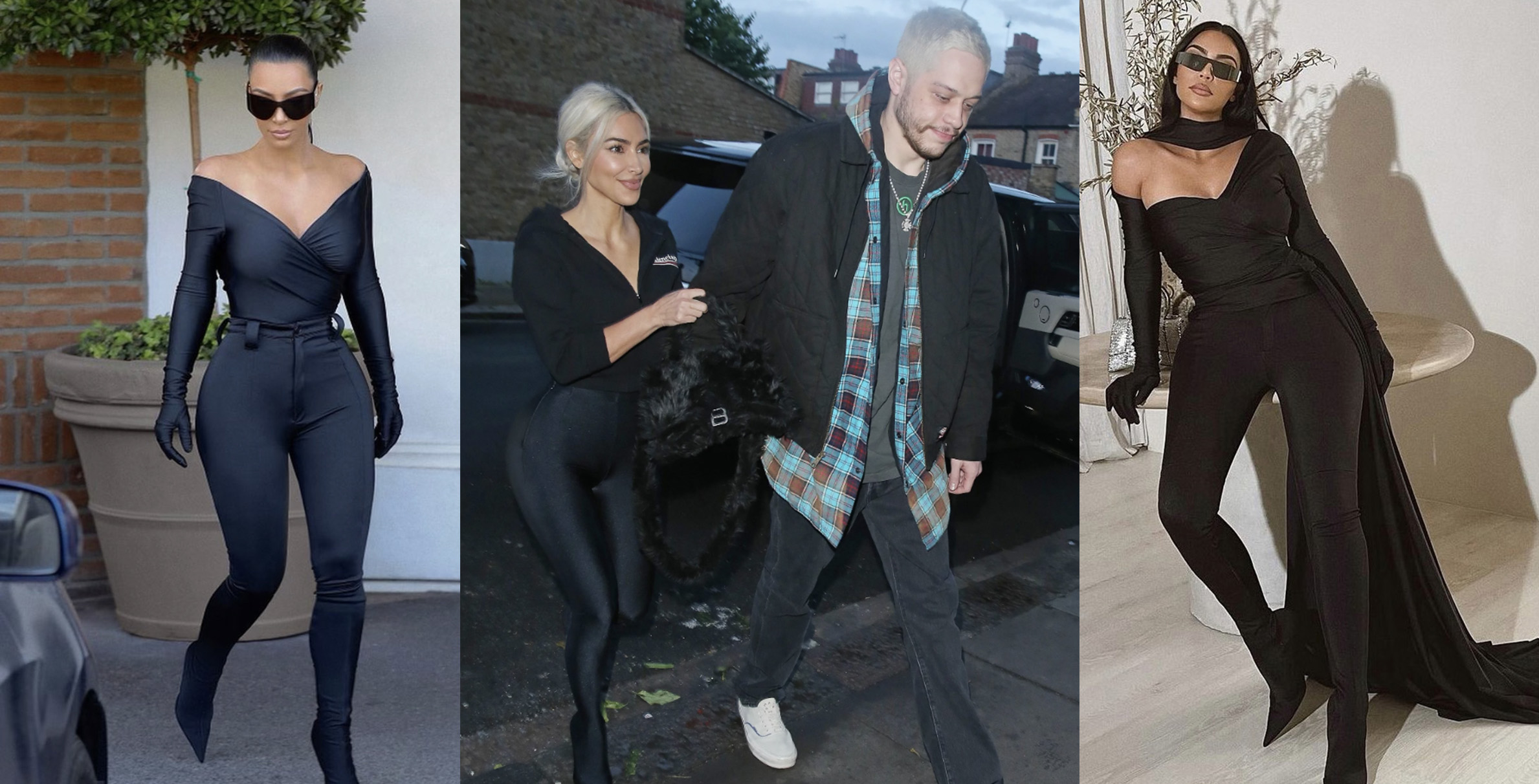 Kim Kardashian mê quần bó may liền giày cao gót từ khi quen tình trẻ