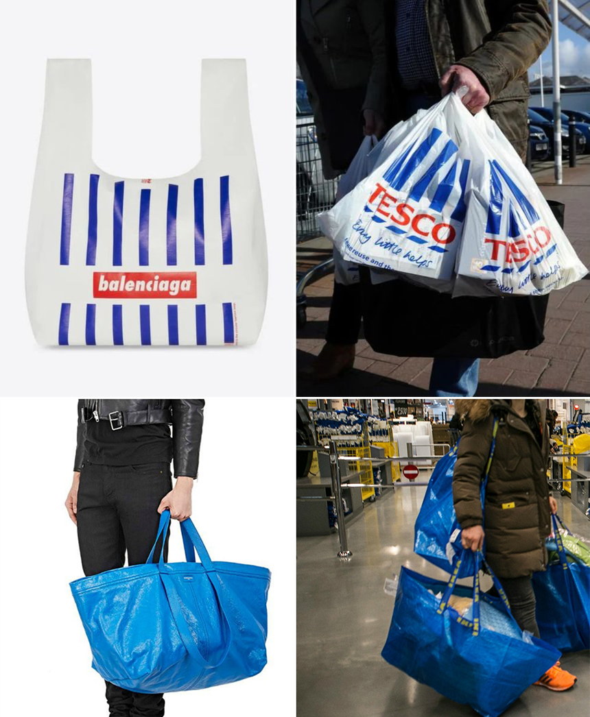 Kẹp tóc, túi xách như túi ni lông và những phụ kiện như 