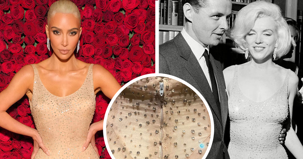 Không thể chấp nhận: Kim Kardashian làm hỏng váy của Marilyn Monroe!