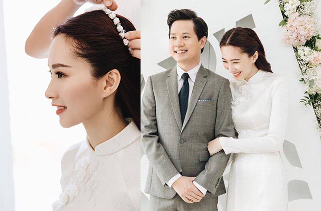 Mỹ nhân Việt diện áo dài trắng ngày: Minh Hằng độc lạ cùng ô lưới, Lan Khuê in hình phượng hoàng lửa - Ảnh 8