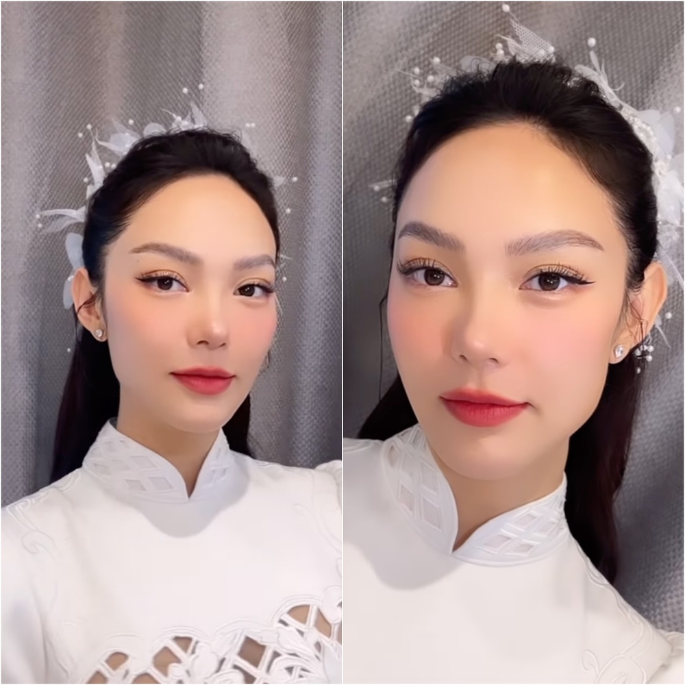 Mỹ nhân Việt diện áo dài trắng ngày: Minh Hằng độc lạ cùng ô lưới, Lan Khuê in hình phượng hoàng lửa - Ảnh 1