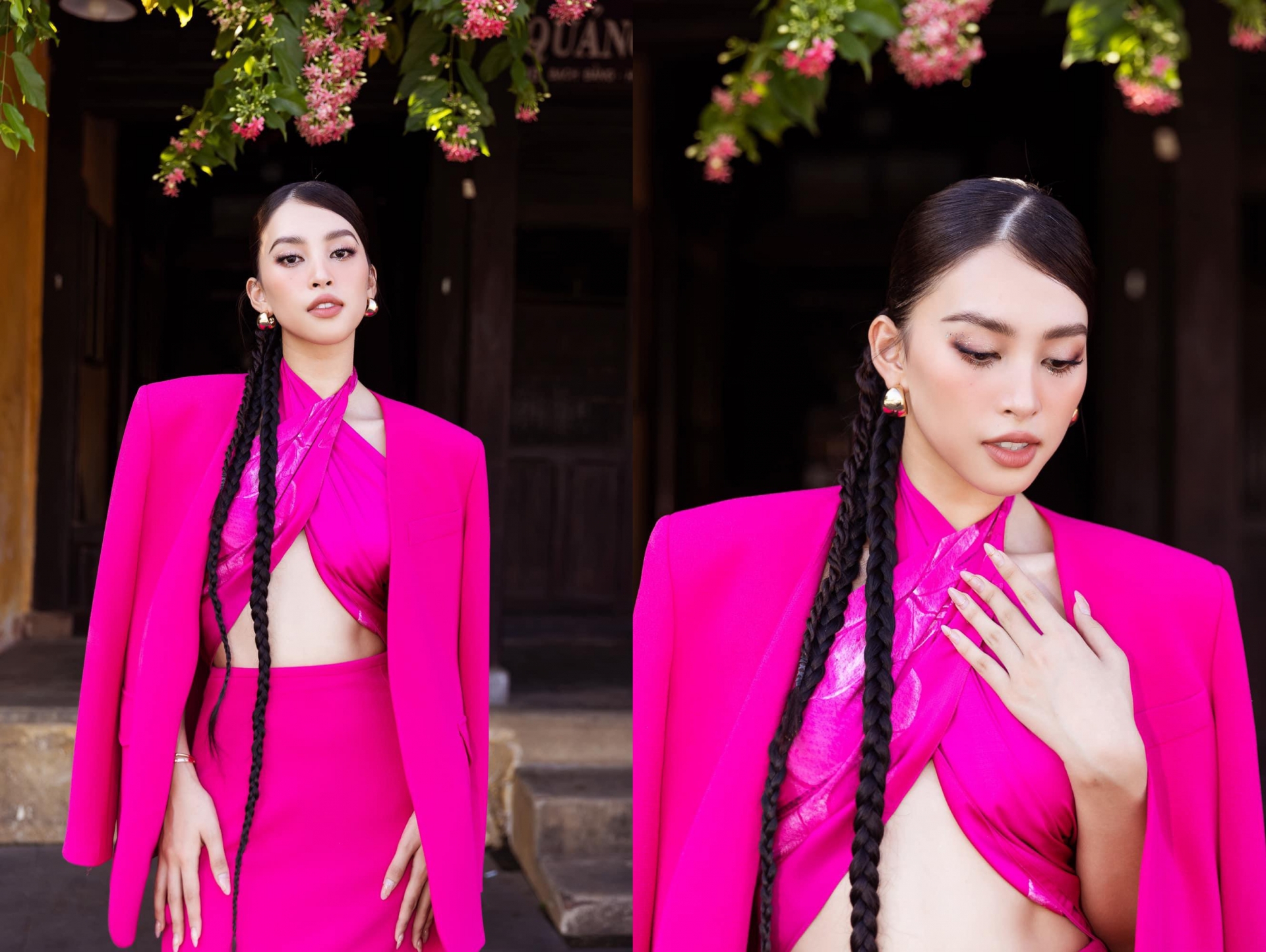 Học Đỗ Thị Hà, Thuỳ Tiên và dàn Hoa - Á hậu kết hợp nội y với blazer cho ngày hè thanh lịch  - Ảnh 1