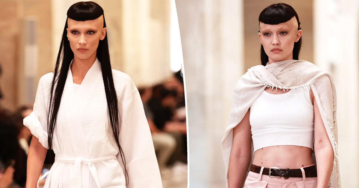 Chị em Gigi Hadid và Bella Hadid cắt đầu moi, cạo sạch chân mày trong show Marc Jacobs