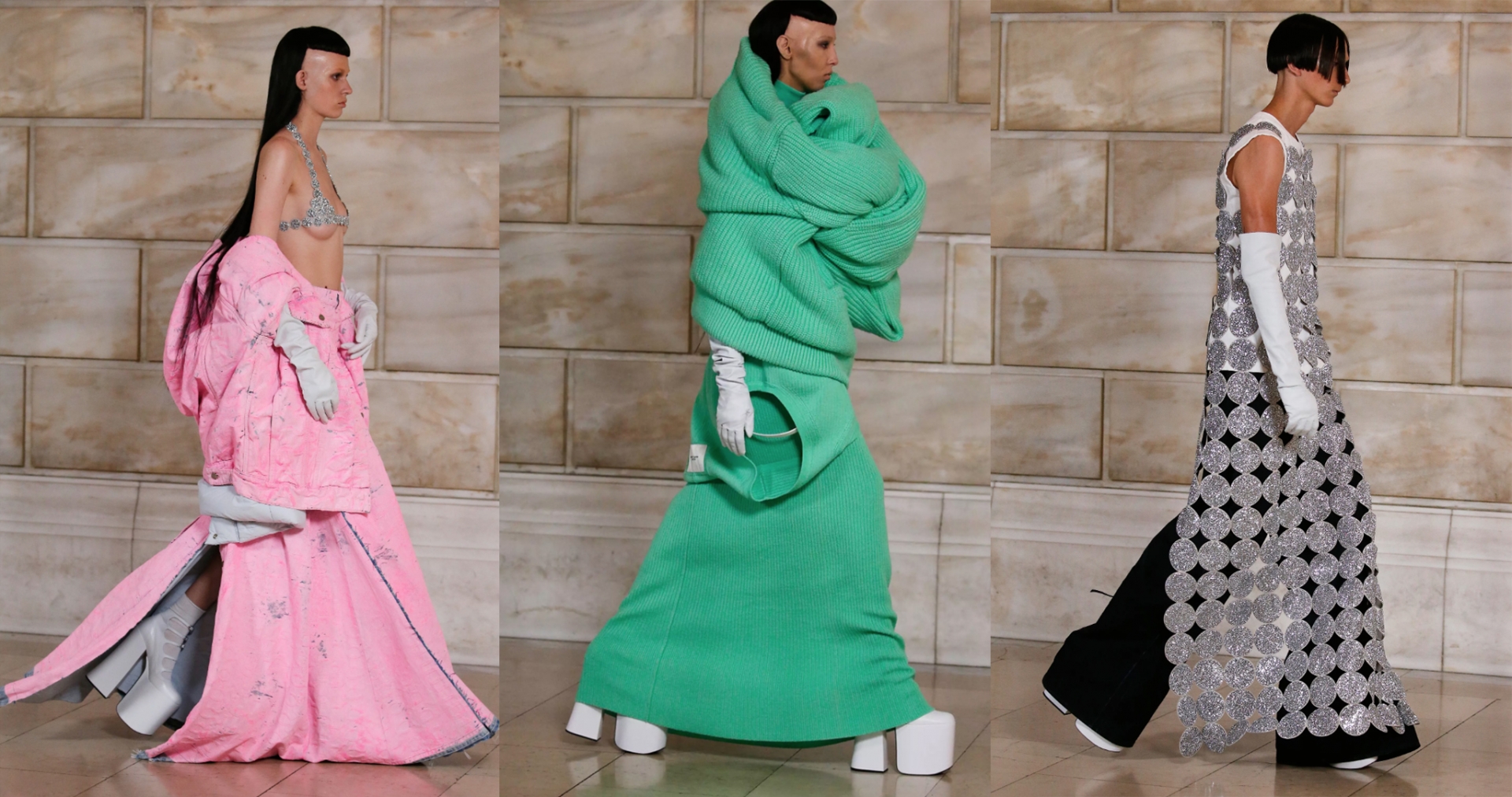 Chị em Gigi Hadid & Bella Hadid đi làm quả đầu cắt moi, cạo sạch chân mày trong show Marc Jacobs mới - Ảnh 3