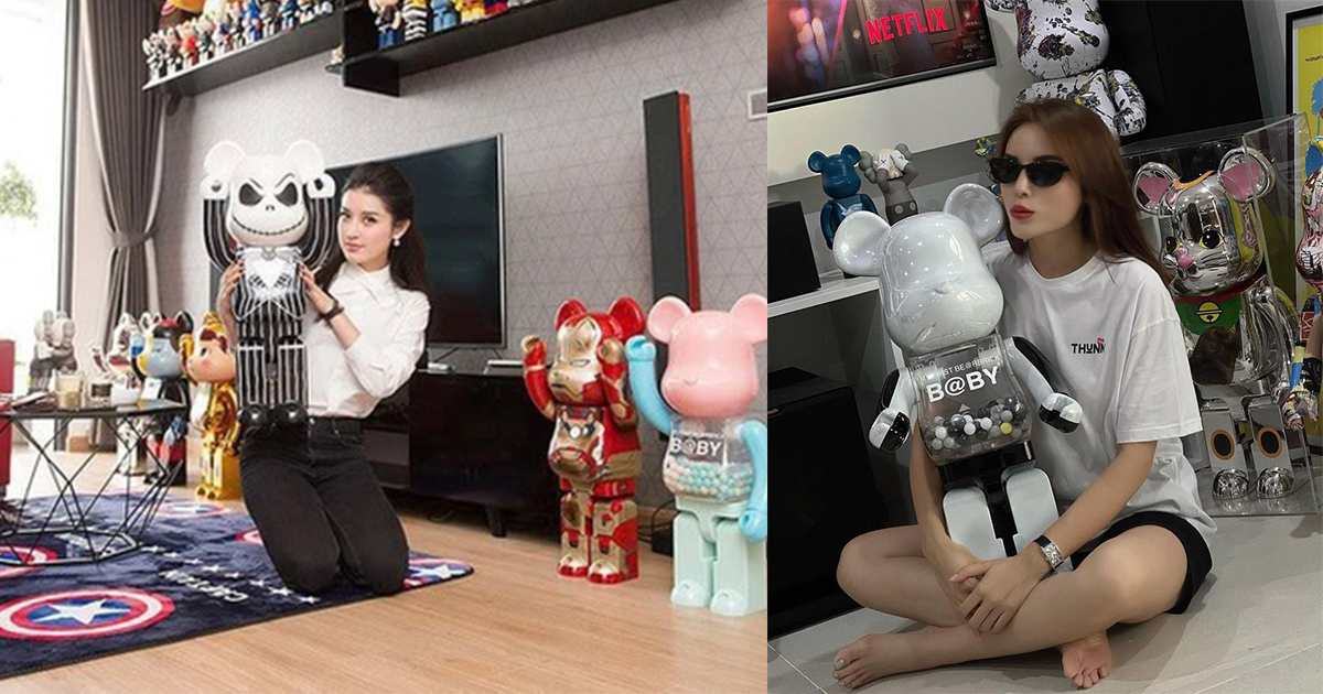 Ngoài túi hiệu, xe sang thì Kỳ Duyên, Huyền My còn có thú vui sưu tầm những chú gấu tiền tỉ 
