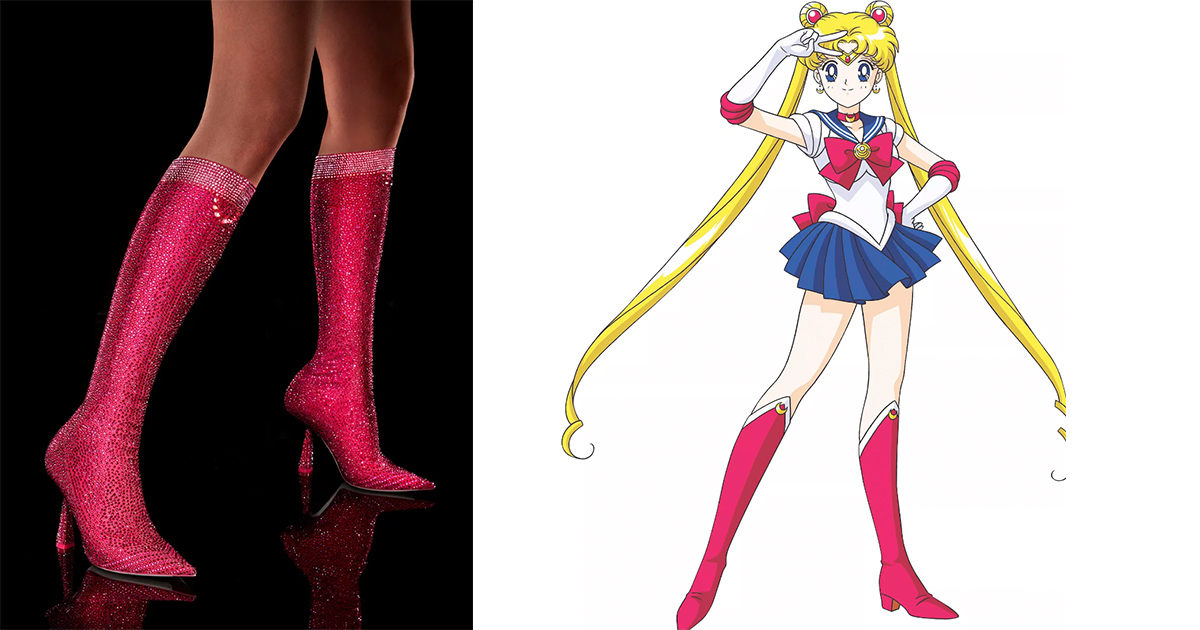 Siêu phẩm boots Thuỷ Thủ Mặt Trăng từ Jimmy Choo và tác giả của "Sailor Moon" vừa được ra mắt 