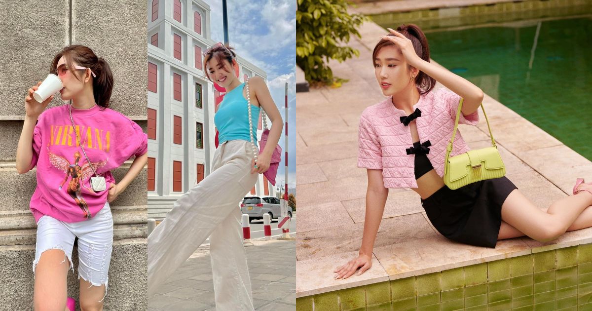 Thời trang phong cách Y2K của Thuý Ngân.