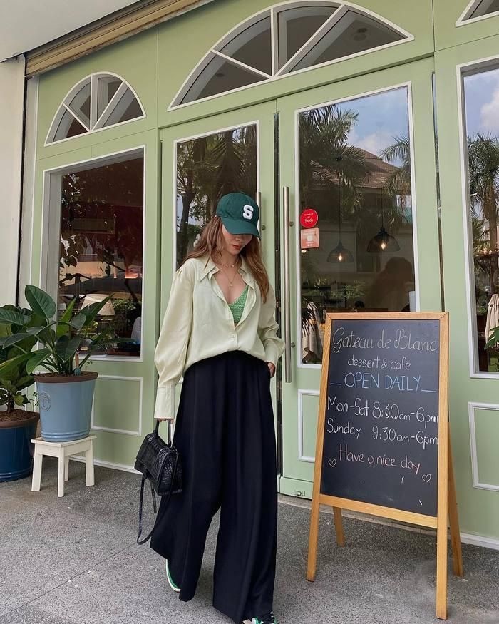 Cảm hứng mặc đẹp áo sơ mi mùa hè từ street style của mỹ nhân Việt - Ảnh 11