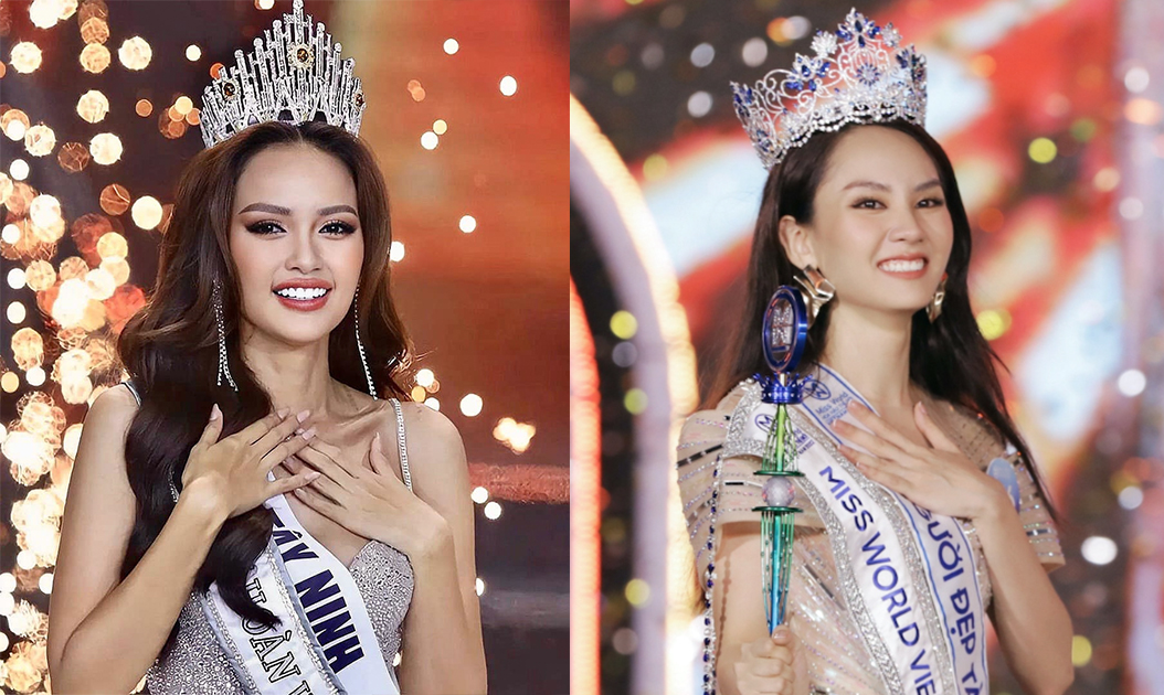 So kè phong cách tân HH Hoàn Vũ và HH Thế Giới Việt Nam: Ngọc Châu quyến rũ, Mai Phương màu sắc - Ảnh 1