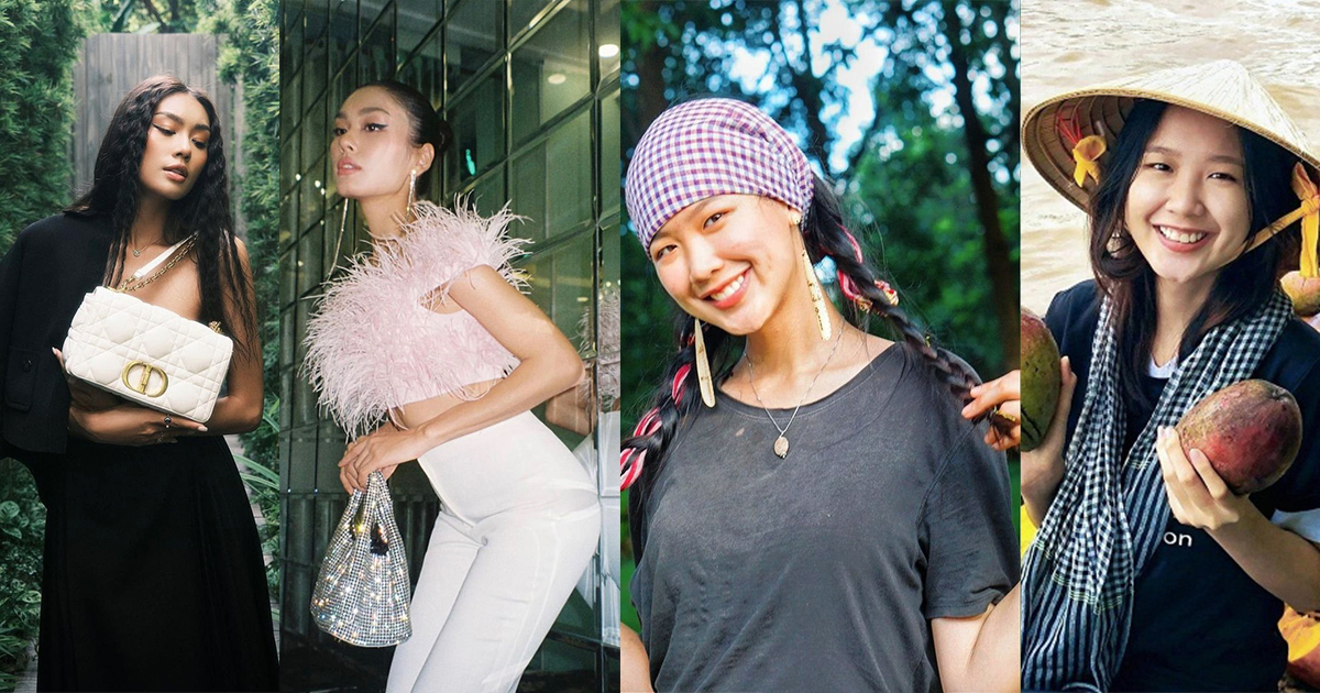 Thời trang đối lập của 2 Á hậu họ Lê: Bảo Ngọc mê mỗi khăn rằn, Thảo Nhi đổi chục túi hiệu