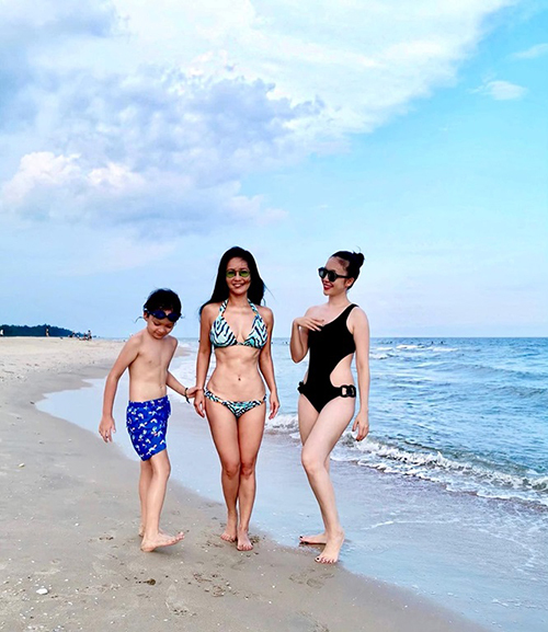 Dàn mỹ nhân U60 của Vbiz tự tin khoe dáng trong bikini: MC Nguyễn Cao Kỳ Duyên đã có đối thủ - Ảnh 3