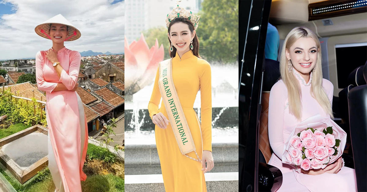 Khi các Hoa hậu Quốc tế diện áo dài: Thuỳ Tiên là người Việt nhưng lép vế trước nhiều đối thủ