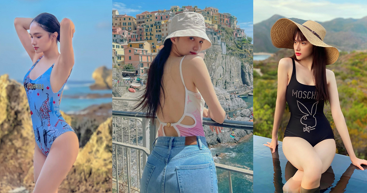 BST áo tắm một mảnh của Hoa hậu Hương Giang: Vừa đi bơi vừa dùng phối street style cực chất