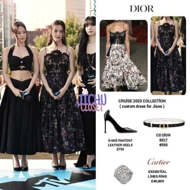 Thời trang BLACKPINK tại VMAs: Đầm Jisoo được ghép từ 2 chiếc váy Dior, trang sức Lisa hơn 2 tỷ - Ảnh 3