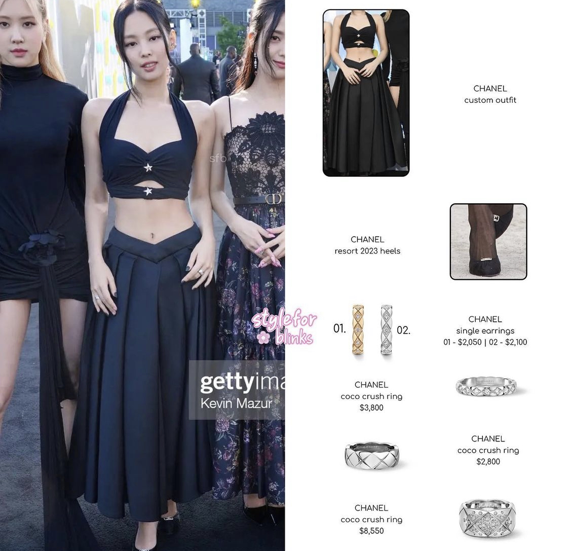 Thời trang BLACKPINK tại VMAs: Đầm Jisoo được ghép từ 2 chiếc váy Dior, trang sức Lisa hơn 2 tỷ - Ảnh 5