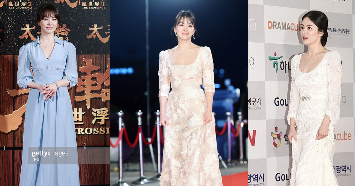 Song Hye Kyo bị fan Hàn chê thời trang thảm đỏ nhàm chán: Bao nhiêu năm cũng chỉ có 1 kiểu đầm