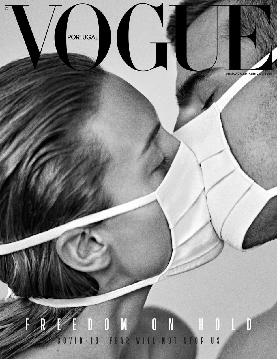 Trang bìa tạp chí Vogue: Thời trang chuyển mình cùng covid-19 - Ảnh 2