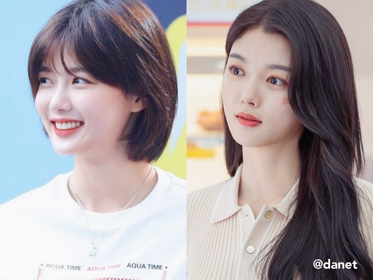 Kim Yoo Jung vô cùng ngây thơ trong mái tóc ngắn, lại xinh đẹp, kiêu kì trong mái tóc dài tiểu thư