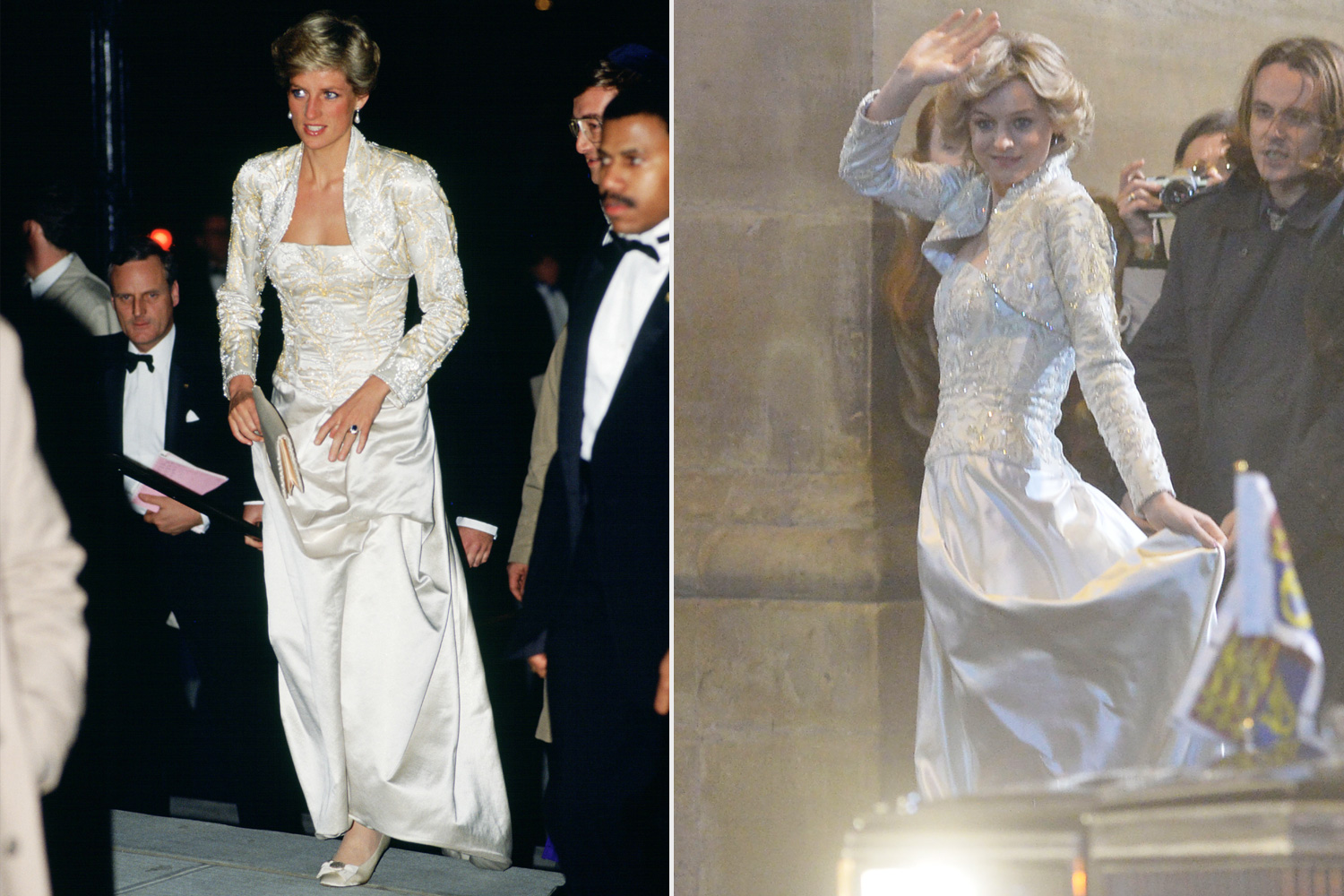Trong một lần xuất hiện ở thành phố New York, Công nương Diana đã diện một chiếc váy trắng và làm sáng bừng cả không gian xung quanh.