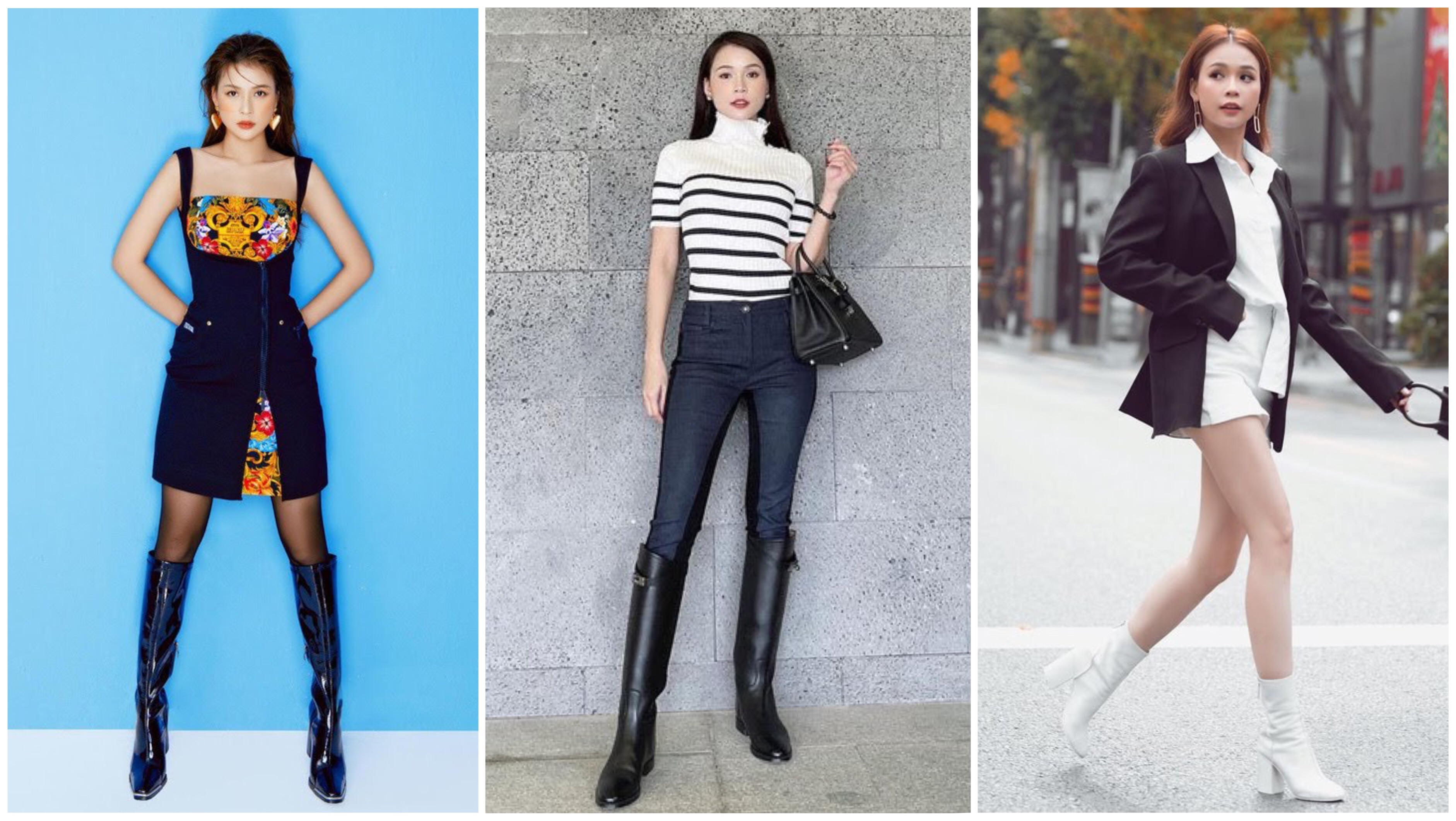 Học hỏi Hot girl Sam cách diện boot "siêu hack dáng" cho nàng nấm lùn