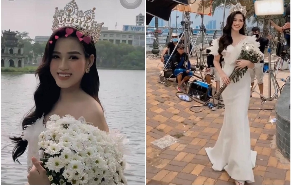 Hoa hậu Đỗ Thị Hà diện váy thiên nga đụng hàng cả dàn Hoa hậu Việt