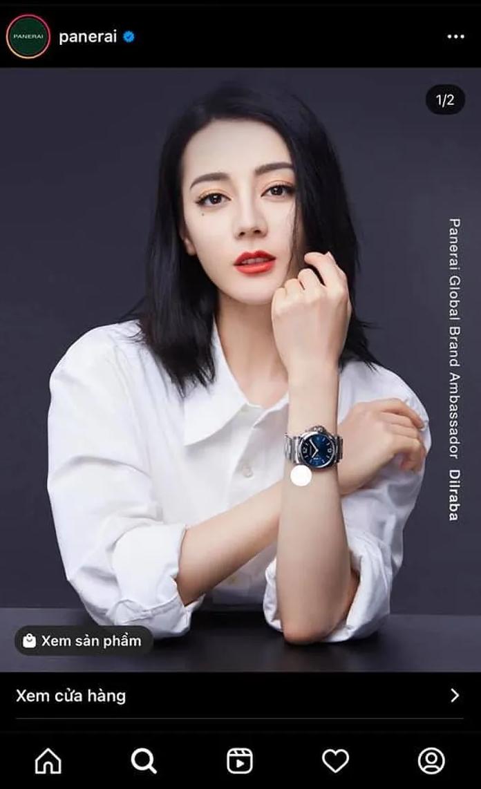 Panerai đã chính thức chia sẻ hình ảnh của Địch Lệ Nhiệt Ba trên Instagram của hãng. Cô chính thức trở thành đại sứ châu Á đầu tiên của thương hiệu đồng hồ Ý.