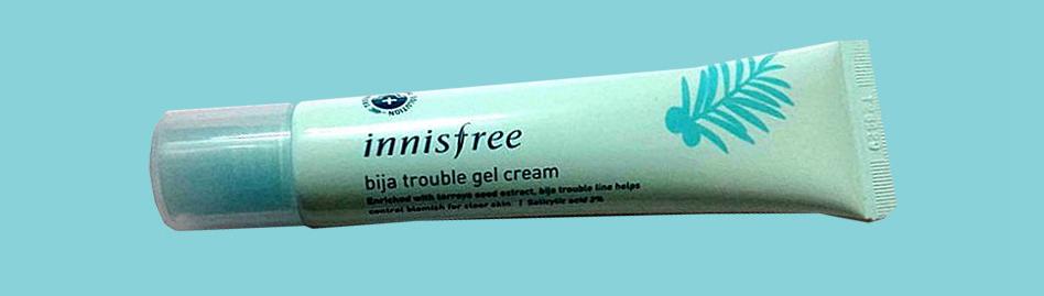 Kem trị mụn Innisfree Bija Trouble Gel Cream vừa trị mụn, trị thâm, vừa dưỡng ẩm và bảo vệ da