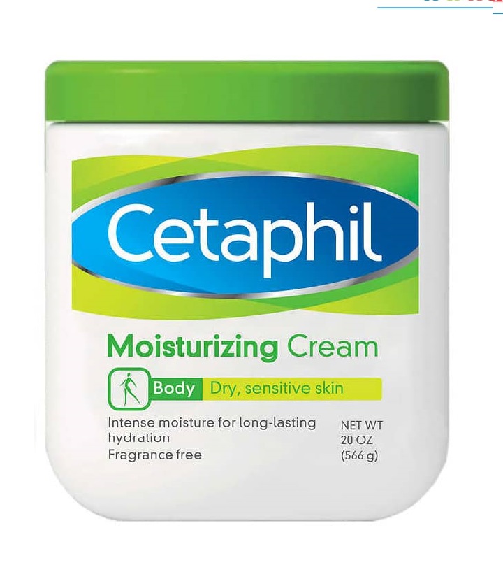 Kem dưỡng da Cetaphil là sản phẩm dịu nhẹ được các bác sĩ da liễu khuyên dùng.