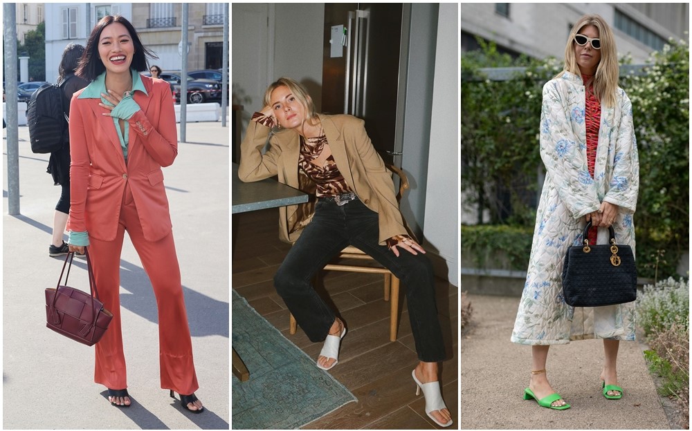 Guốc và xăng đan mũi vuông sẽ tiếp tục thống trị mùa hè 2022